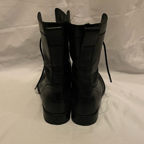 Born Black Leather Combat style Boots - Picture 4 of 4